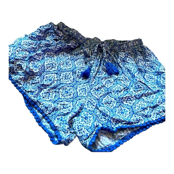 Matilda Jane Other - 🔴 $3 - Matilda Jane Swim Cover Up Shorts Sz Small Blue and White